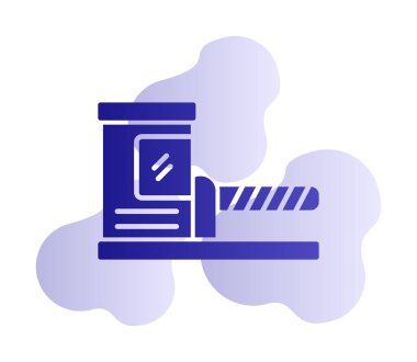 Park engeli simgesinin web illüstrasyonu