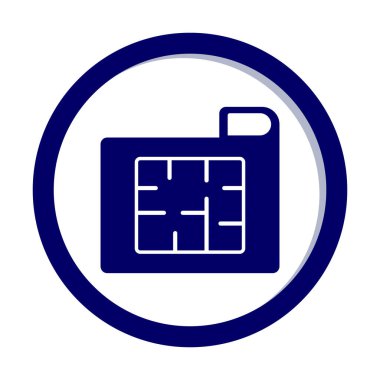 Ev Planı web simgesi, vektör illüstrasyonu