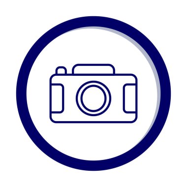 Kamera. Web simgesi basit illüstrasyon 