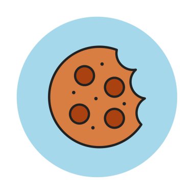 tatlı kurabiye izole vektör illüstrasyonu