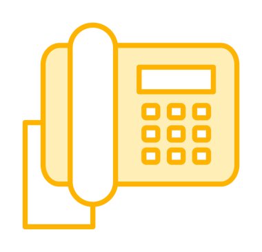 masa telefonu simgesi, vektör illüstrasyonu basit tasarım