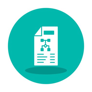 Dosya vektör simgesini çalıştır. Yazdırma, mobil ve web uygulamaları için kullanılabilir.