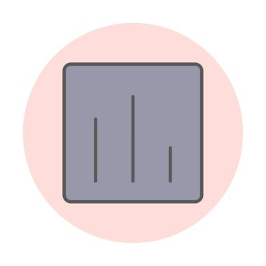 Basit iş ekonomisi grafik simgesi, vektör illüstrasyonu