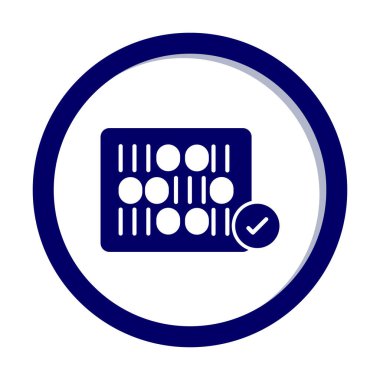 Bitiş noktası simgesi vektör illüstrasyonu