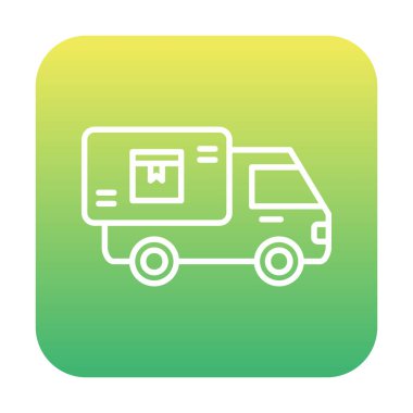 Vektör Tasarımı Teslimat Kamyonu Simgesi Biçimi