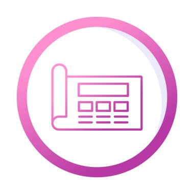 Şablon simgesi, vektör illüstrasyonu basit tasarım