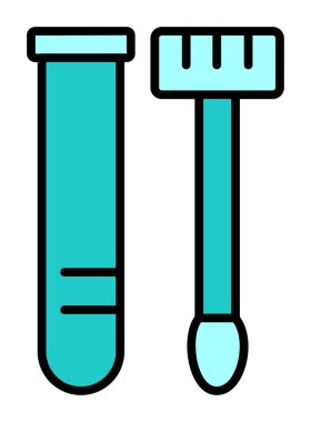 Örnek test web simgesi, vektör illüstrasyonu