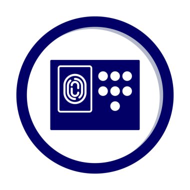 Güvenlik sistemi simgesi vektör illüstrasyonu