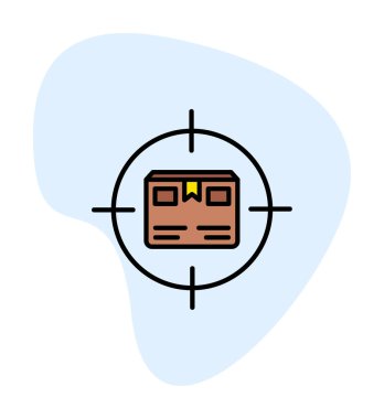 Paket İzleme Ağı simgesi, vektör illüstrasyonu. Sıralama izleme sembolü, logo illüstrasyonu