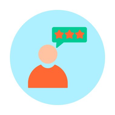 Müşteri İncelemesi, geribildirim ikonu vektör çizimi