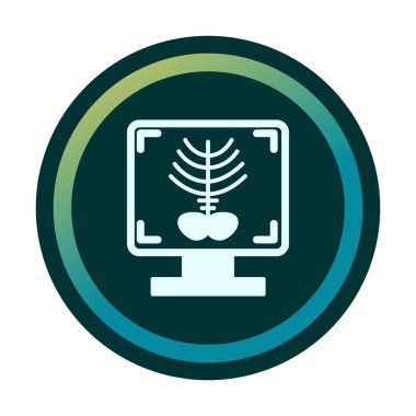 X-ray Bone ikon vektör çizimi