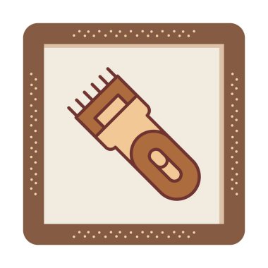 Elektrikli Shaver simgesi vektör illüstrasyonu