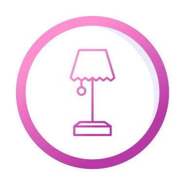 tablo lambası vektör illüstrasyonu