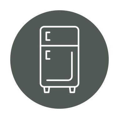 buzdolabı vektör simgesi çizelgesi çizimi