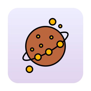 Gezegenler simgesi, vektör illüstrasyonu