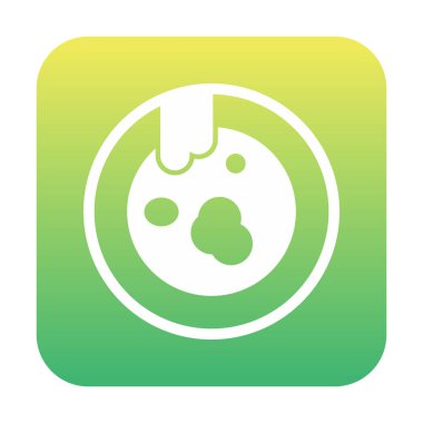 Kirli tabak simgesinin vektör çizimi