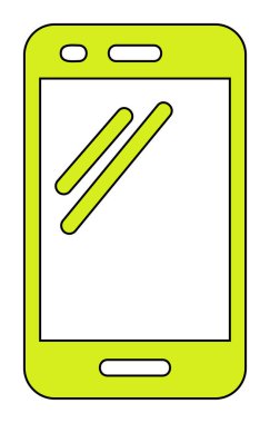 Akıllı telefon simgesi. özet vektör illüstrasyonu 