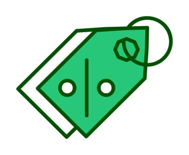 Etiket. Web simgesi basit illüstrasyon                