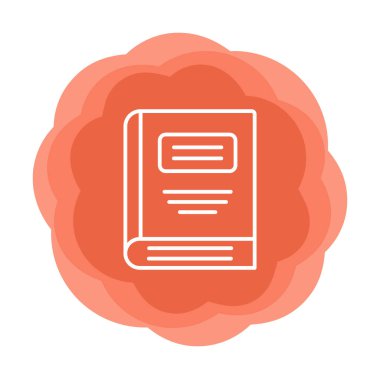 kitap simgesi vektör illüstrasyonu 