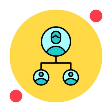 Basit Yardımcı Pazarlama simgesi, vektör illüstrasyonu