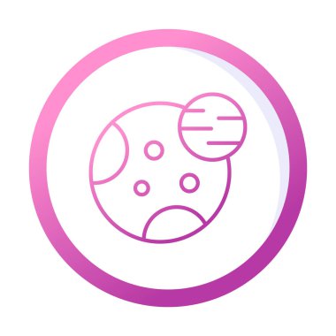 Gezegenler simgesi, vektör illüstrasyonu