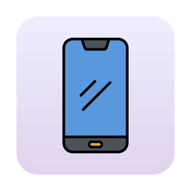 Akıllı telefon simgesi. özet vektör illüstrasyonu 