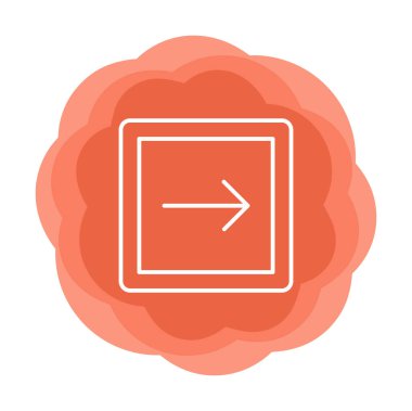 Sağ Ok simgesi, vektör illüstrasyonu basit tasarım