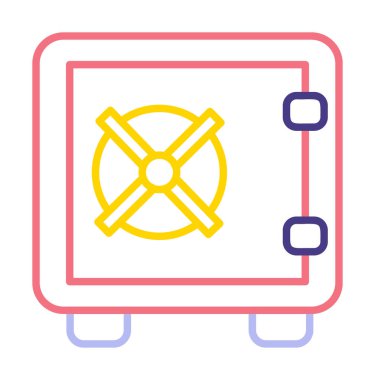 Güvenli kutu simgesinin vektör çizimi