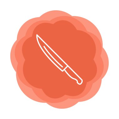 Bıçak simgesi, vektör illüstrasyonu 