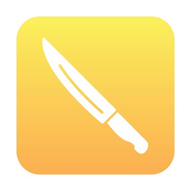 Bıçak simgesi, vektör illüstrasyonu 