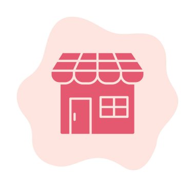 Dükkanı web simge vektör çizim