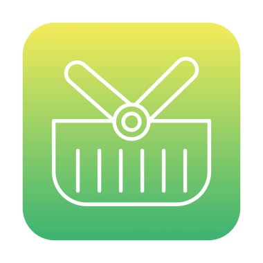 boş alışveriş sepeti vektör çizimi