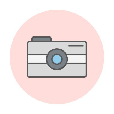 Kamera. Web simgesi basit illüstrasyon 