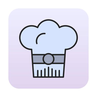 Şef şapka web simgesi beyaz arkaplanda izole edildi