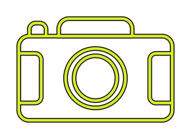 Kamera. Web simgesi basit illüstrasyon 