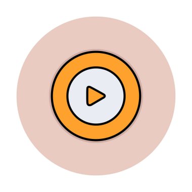 Oynatma düğmesi vektör çizimi