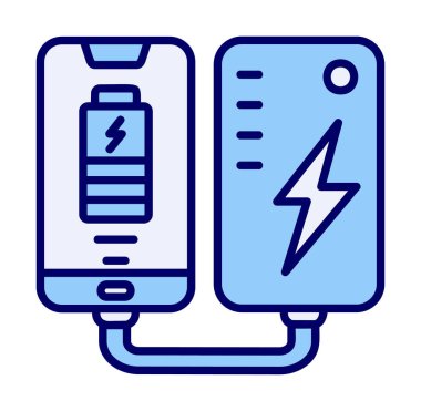 pil simgesi. renk çizgisi çizimi 