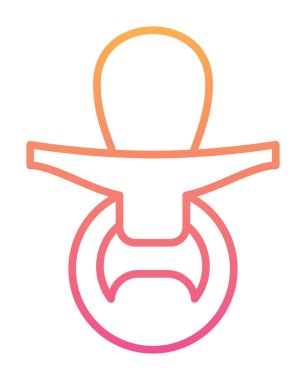 Emzik simgesi web basit illüstrasyon