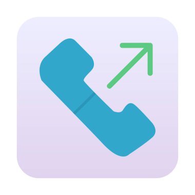 giden arama simge vektör çizim