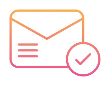 e- posta iletimi simge vektör illüstrasyonu