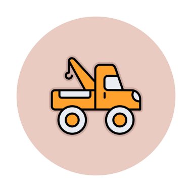 Yapı vinç simgesi, vektör illüstrasyon tasarımı