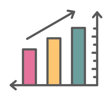 Grafik. Web simgesi basit illüstrasyon 