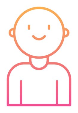 bebek oğlan simgesi, vektör illüstrasyonu