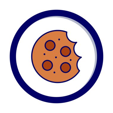 tatlı kurabiye izole vektör illüstrasyonu