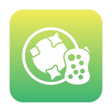 Tabak Süngeri web simgesi, vektör illüstrasyonu