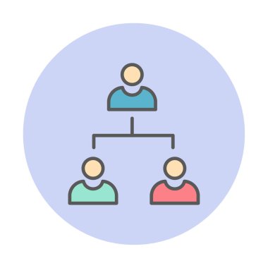 Çalışma Yönetimi vektör simgesi modern basit illüstrasyon