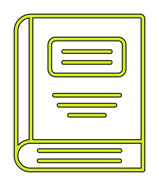 kitap simgesi vektör illüstrasyonu 