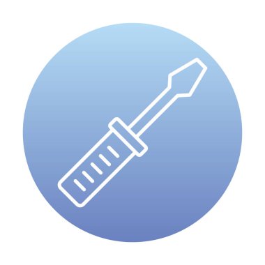 tornavida ikonu vektör çizimi