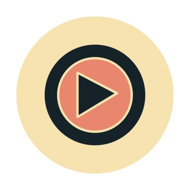 Oynatma düğmesi vektör çizimi