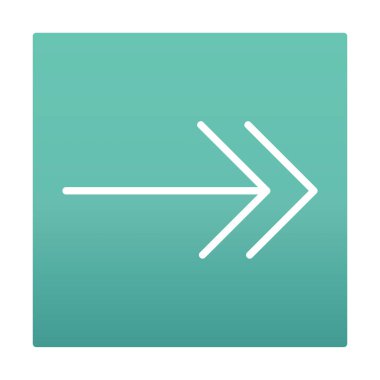 Sağ Ok simgesi, vektör illüstrasyonu basit tasarım